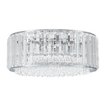 Modern 3 - Light Drum Crystal Flush Mount Light - LightfixturesUAE
