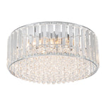 Modern 3 - Light Drum Crystal Flush Mount Light - LightfixturesUAE