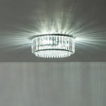 Modern 3 - Light Drum Crystal Flush Mount Light - LightfixturesUAE