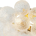 Modern 3 - Light Glass Bubble Semi Flush Mount Ceiling Light - LightfixturesUAE