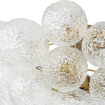 Modern 3 - Light Glass Bubble Semi Flush Mount Ceiling Light - LightfixturesUAE