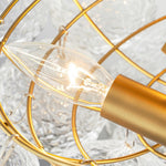 Modern 3 - Light Glass Bubble Semi Flush Mount Ceiling Light - LightfixturesUAE