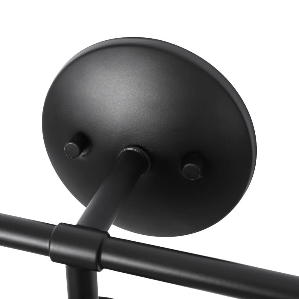 Modern 3 - Light Glass Matte Black Vanity Light - LightfixturesUAE