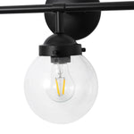 Modern 3 - Light Glass Matte Black Vanity Light - LightfixturesUAE