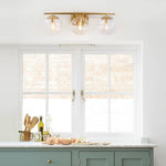 Modern 3 - Light Glass Wall Sconce - LightfixturesUAE