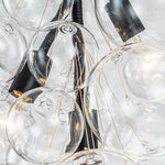Modern 3 - Light Grape Cluster Clear Glass Chandelier - LightfixturesUAE