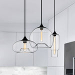 Modern 3 Light Linear Cluster Glass Pendant Light - LightfixturesUAE