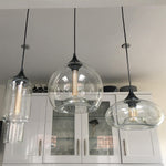 Modern 3 Light Linear Cluster Glass Pendant Light - LightfixturesUAE