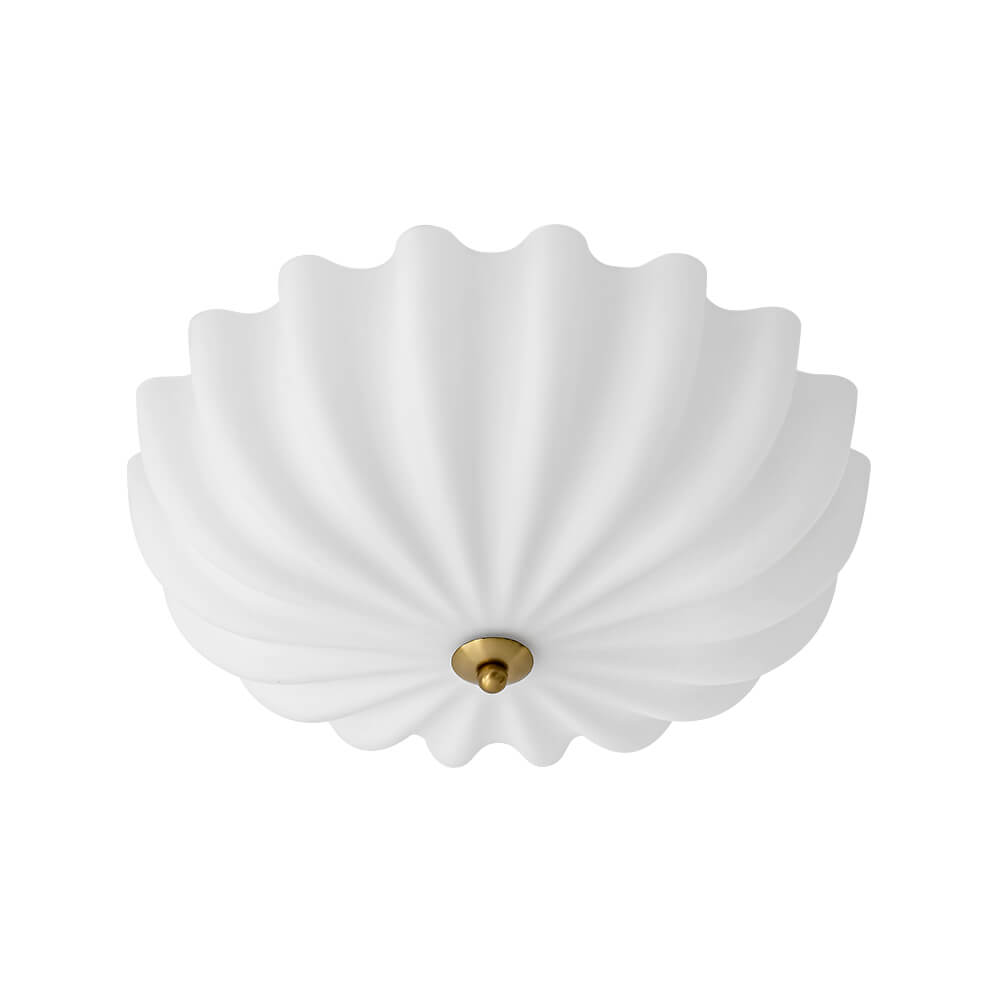Modern 3 - Light Milky White Daisy Glass Semi - Flush Ceiling Light - LightfixturesUAE