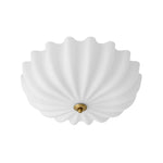Modern 3 - Light Milky White Daisy Glass Semi - Flush Ceiling Light - LightfixturesUAE