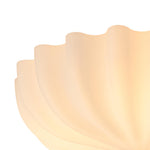 Modern 3 - Light Milky White Daisy Glass Semi - Flush Ceiling Light - LightfixturesUAE