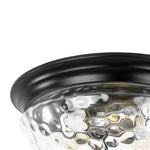 Modern 3 - Light Mushroom Water Ripple Glass Flush Mount - LightfixturesUAE
