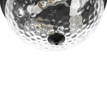 Modern 3 - Light Mushroom Water Ripple Glass Flush Mount - LightfixturesUAE