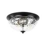Modern 3 - Light Mushroom Water Ripple Glass Flush Mount - LightfixturesUAE