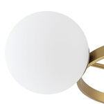 Modern 3 - Light Opal Glass Globe Circle Ring Semi Flush Mount Ceiling Light - LightfixturesUAE