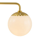 Modern 3 - Light Opal Glass Globe Wall Sconce - LightfixturesUAE