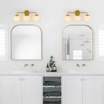 Modern 3 - Light Opal Glass Globe Wall Sconce - LightfixturesUAE