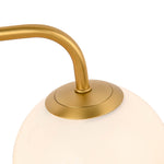 Modern 3/4 - Light Glass Globe Bathroom Vanity Wall Light - LightfixturesUAE