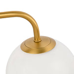 Modern 3/4 - Light Glass Globe Bathroom Vanity Wall Light - LightfixturesUAE