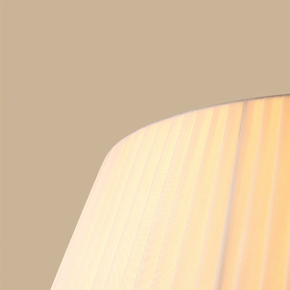 Modern 3/4 Light Pleated Drum Cone Semi - Flush Ceiling Light - LightfixturesUAE