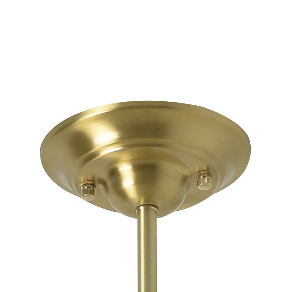 Modern 3/4 Light Pleated Drum Cone Semi - Flush Ceiling Light - LightfixturesUAE