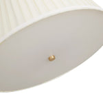 Modern 3/4 Light Pleated Drum Cone Semi - Flush Ceiling Light - LightfixturesUAE