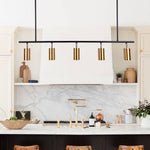 Modern 3/5 - Light Track Lighting linear Island Chandelier - LightfixturesUAE