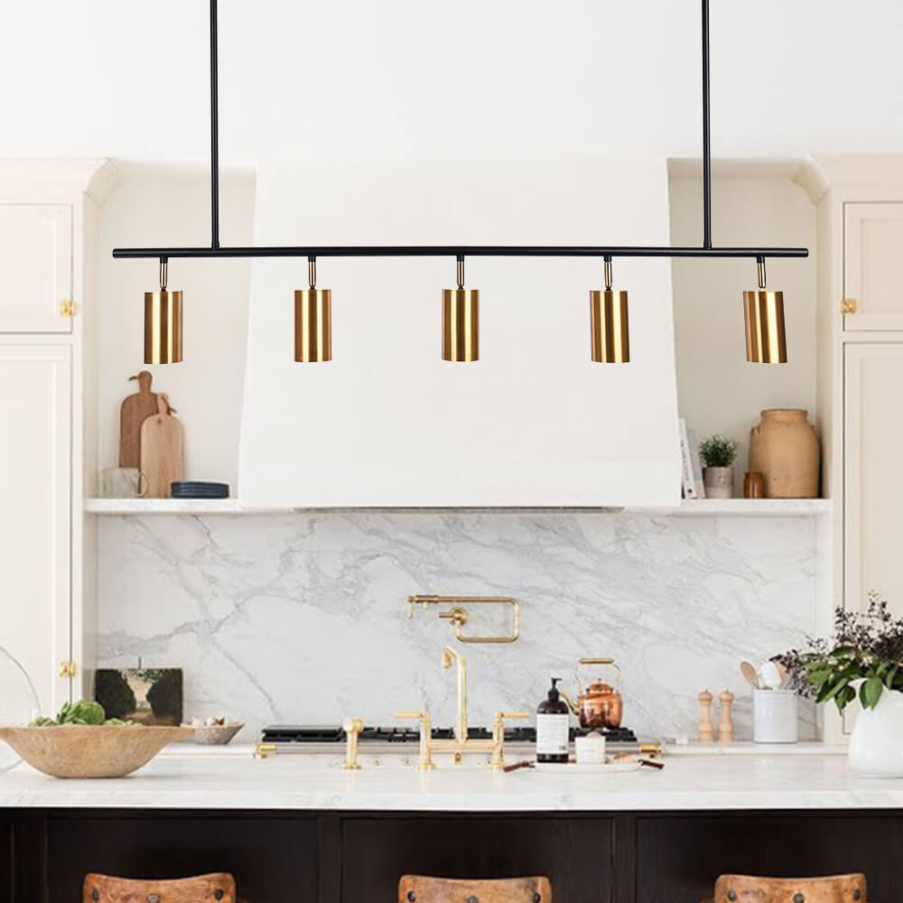 Modern 3/5 - Light Track Lighting linear Island Chandelier - LightfixturesUAE