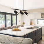 Modern 3/5 - Light Track Lighting linear Island Chandelier - LightfixturesUAE