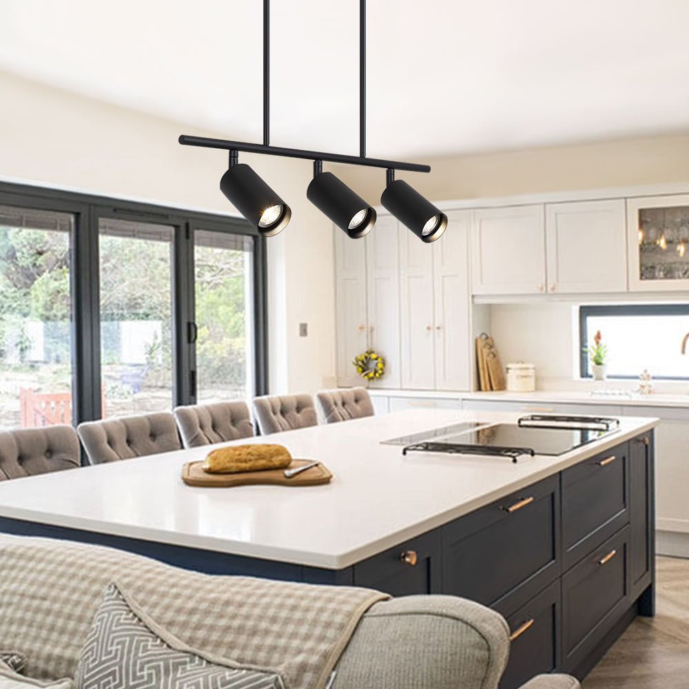 Modern 3/5 - Light Track Lighting linear Island Chandelier - LightfixturesUAE