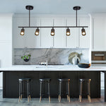 Modern 3/5 - Light Track Lighting linear Island Chandelier - LightfixturesUAE