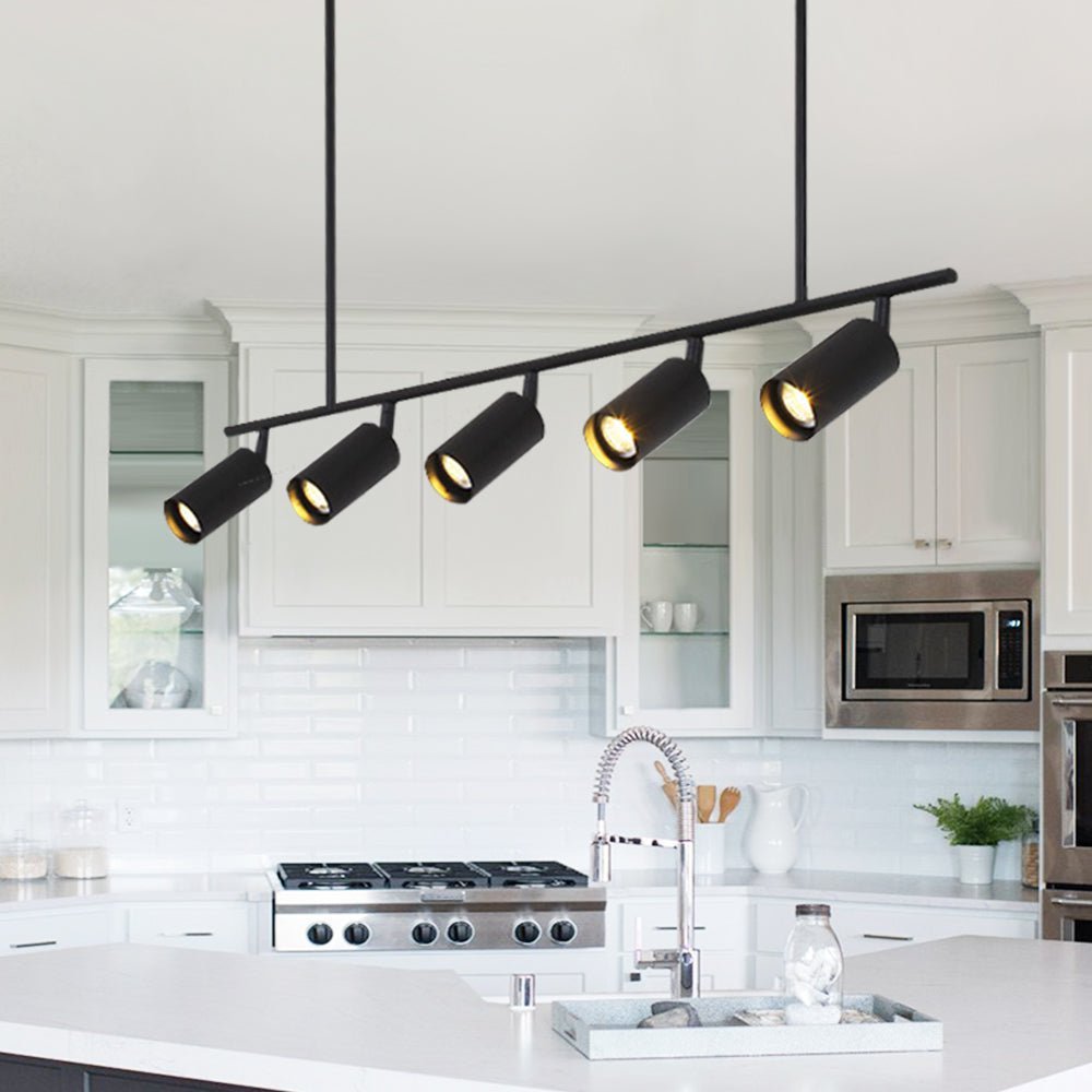 Modern 3/5 - Light Track Lighting linear Island Chandelier - LightfixturesUAE