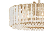Modern 4 - Light Bauhaus Crystal Semi - Flush Mount Ceiling Light - LightfixturesUAE