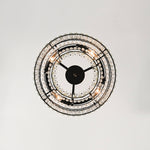 Modern 4 - Light Bauhaus Crystal Semi - Flush Mount Ceiling Light - LightfixturesUAE