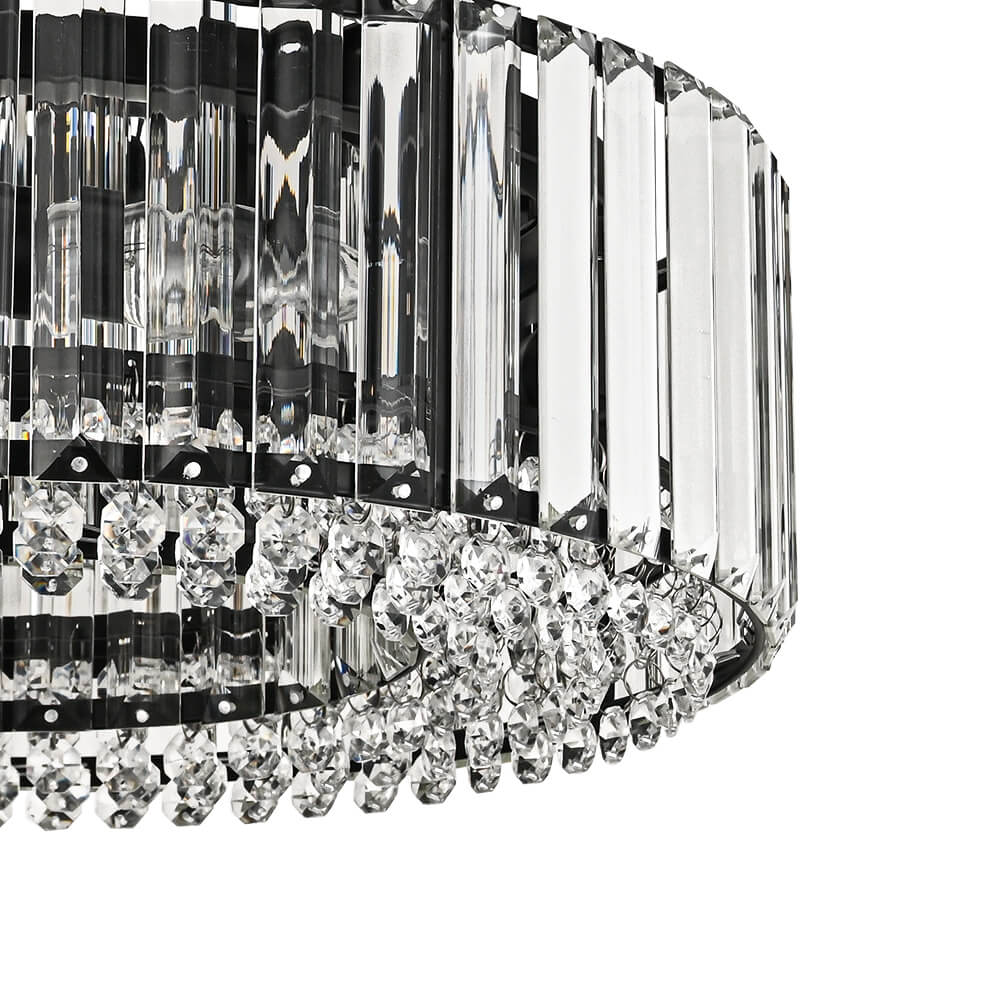Modern 4 - Light Bauhaus Crystal Semi - Flush Mount Ceiling Light - LightfixturesUAE