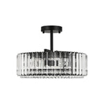 Modern 4 - Light Bauhaus Crystal Semi - Flush Mount Ceiling Light - LightfixturesUAE