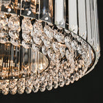 Modern 4 - Light Bauhaus Crystal Semi - Flush Mount Ceiling Light - LightfixturesUAE