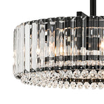 Modern 4 - Light Bauhaus Crystal Semi - Flush Mount Ceiling Light - LightfixturesUAE