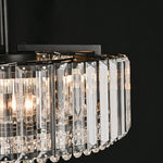 Modern 4 - Light Bauhaus Crystal Semi - Flush Mount Ceiling Light - LightfixturesUAE