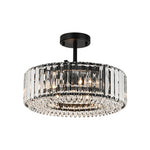 Modern 4 - Light Bauhaus Crystal Semi - Flush Mount Ceiling Light - LightfixturesUAE