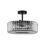 Modern 4 - Light Bauhaus Crystal Semi - Flush Mount Ceiling Light - LightfixturesUAE
