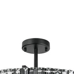 Modern 4 - Light Bauhaus Crystal Semi - Flush Mount Ceiling Light - LightfixturesUAE