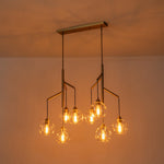 Modern 4 - Light Branch Glass Globe Chandelier - LightfixturesUAE