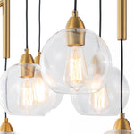Modern 4 - Light Branch Glass Globe Chandelier - LightfixturesUAE