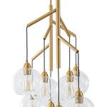 Modern 4 - Light Branch Glass Globe Chandelier - LightfixturesUAE