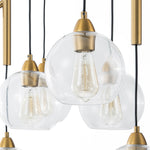 Modern 4 - Light Branch Glass Globe Chandelier - LightfixturesUAE