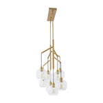 Modern 4 - Light Branch Glass Globe Chandelier - LightfixturesUAE