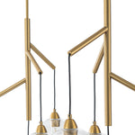 Modern 4 - Light Branch Glass Globe Chandelier - LightfixturesUAE