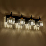 Modern 4 - Light Crystal Square Wall Sconce - LightfixturesUAE