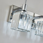 Modern 4 - Light Crystal Square Wall Sconce - LightfixturesUAE